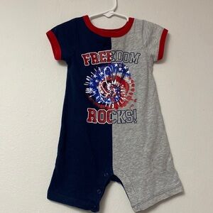 Celebrate Blue Size 12 Months Boys Romper